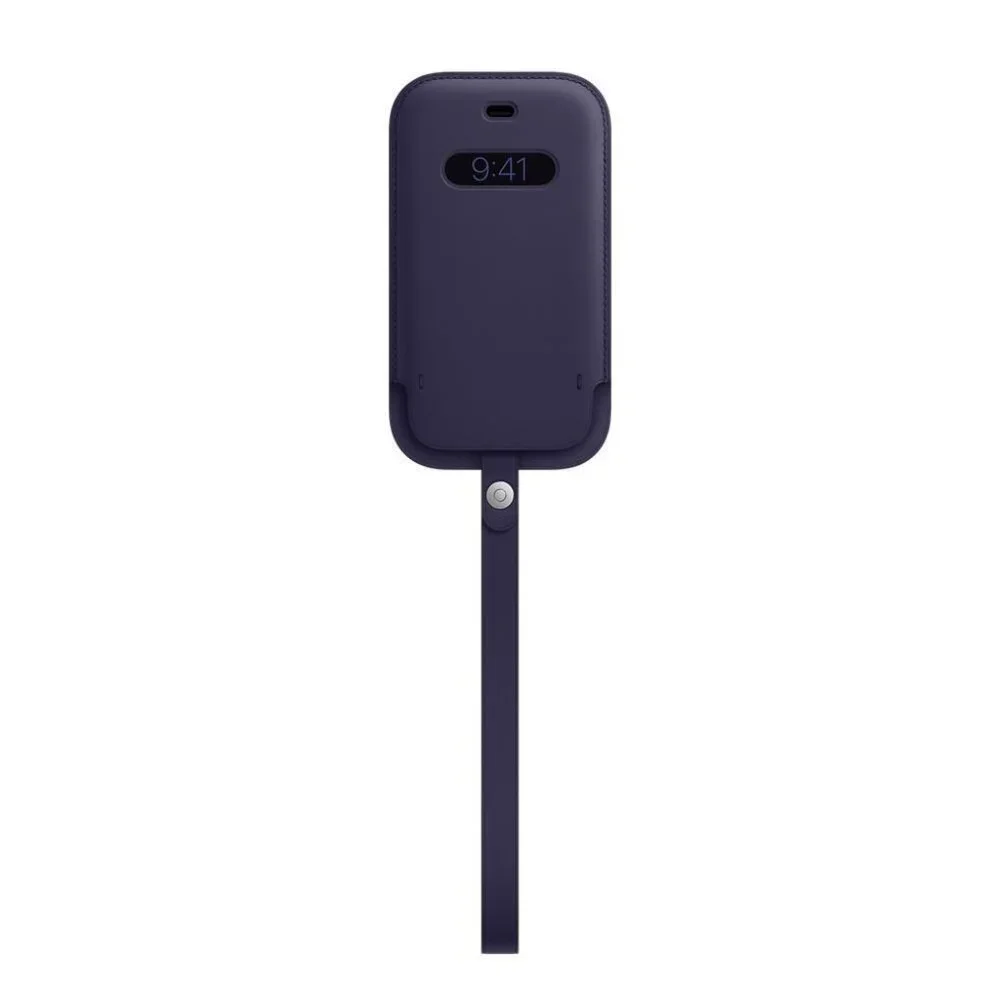 Apple Leather Sleeve with MagSafe for iPhone 12 / 12 Pro - Deep Violet